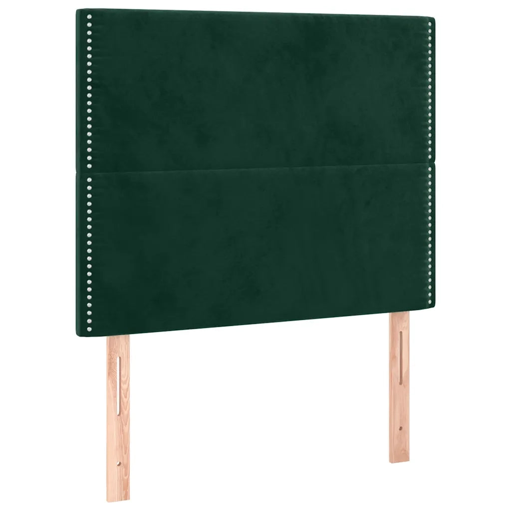 Giroletto senza Materasso Verde Scuro 90x190 cm in Velluto