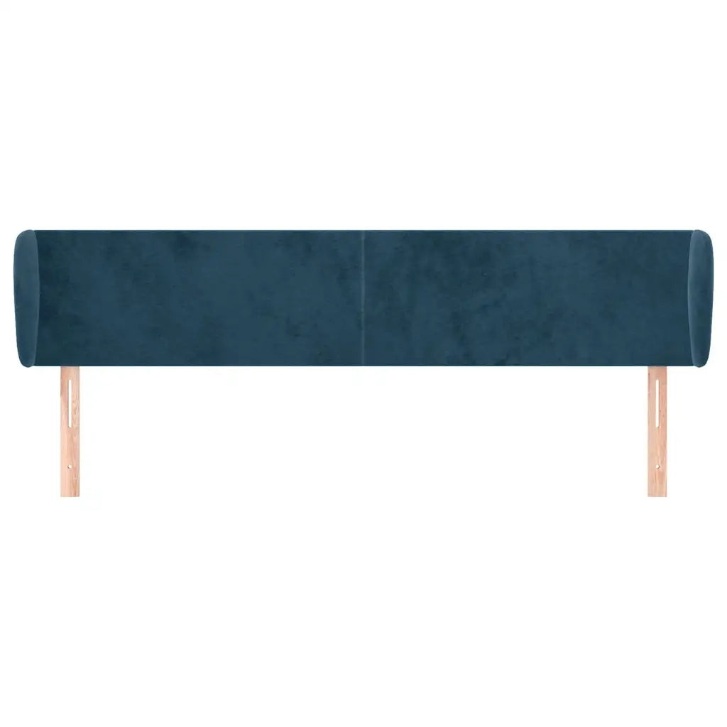 Testiera ad Orecchio Blu Scuro 163x23x78/88 cm in Velluto 3116922