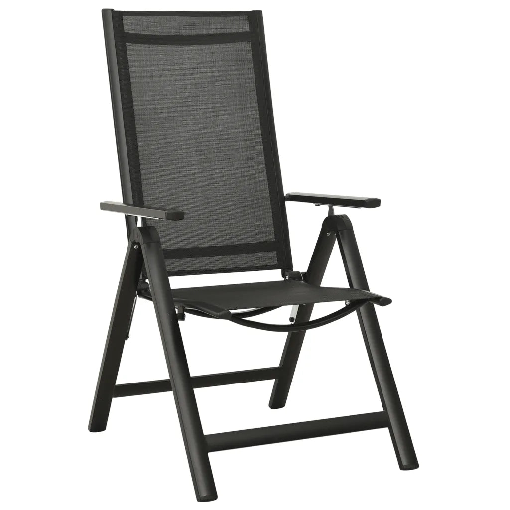 Set Mobili da Pranzo per Giardino 9 pz in Alluminio Antracite cod mxl 35712