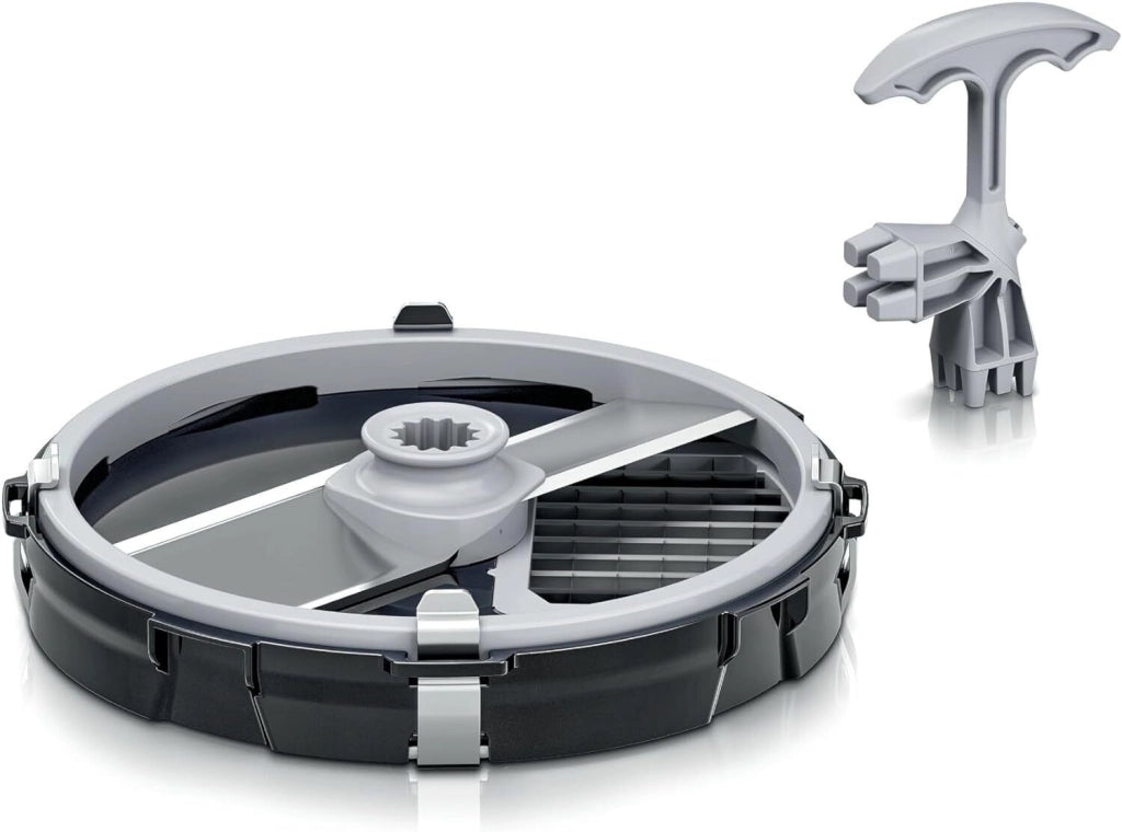 Bosch MUZS68CC Tagliacubetti per Robot da Cucina Serie 6 e Serie 8 Acciaio Inossidabile e Plastica colore Nero Grigio