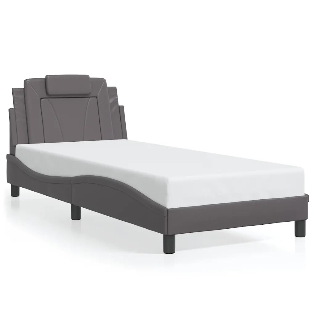 Giroletto Viana senza Materasso Crema 90x190 cm in Similpelle