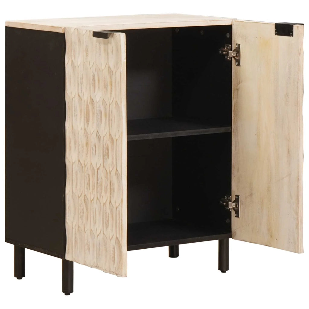 Credenza | Madia | Buffet da pranzo | Armadio da pranzo Finitura Bianco Lavato 60 x 33 x 75 cm