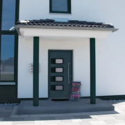 Porta Ingresso Antracite 100x210 cm in Alluminio e PVCcod mxl 94058