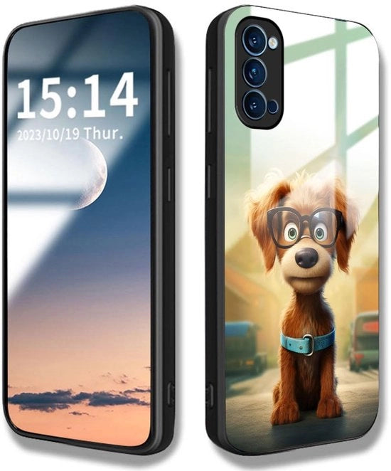 Hoesa per Xiaomi Redmi Note 13 Pro 4G - Resistente alle graffi e alle scosse con disegno di cagnolino