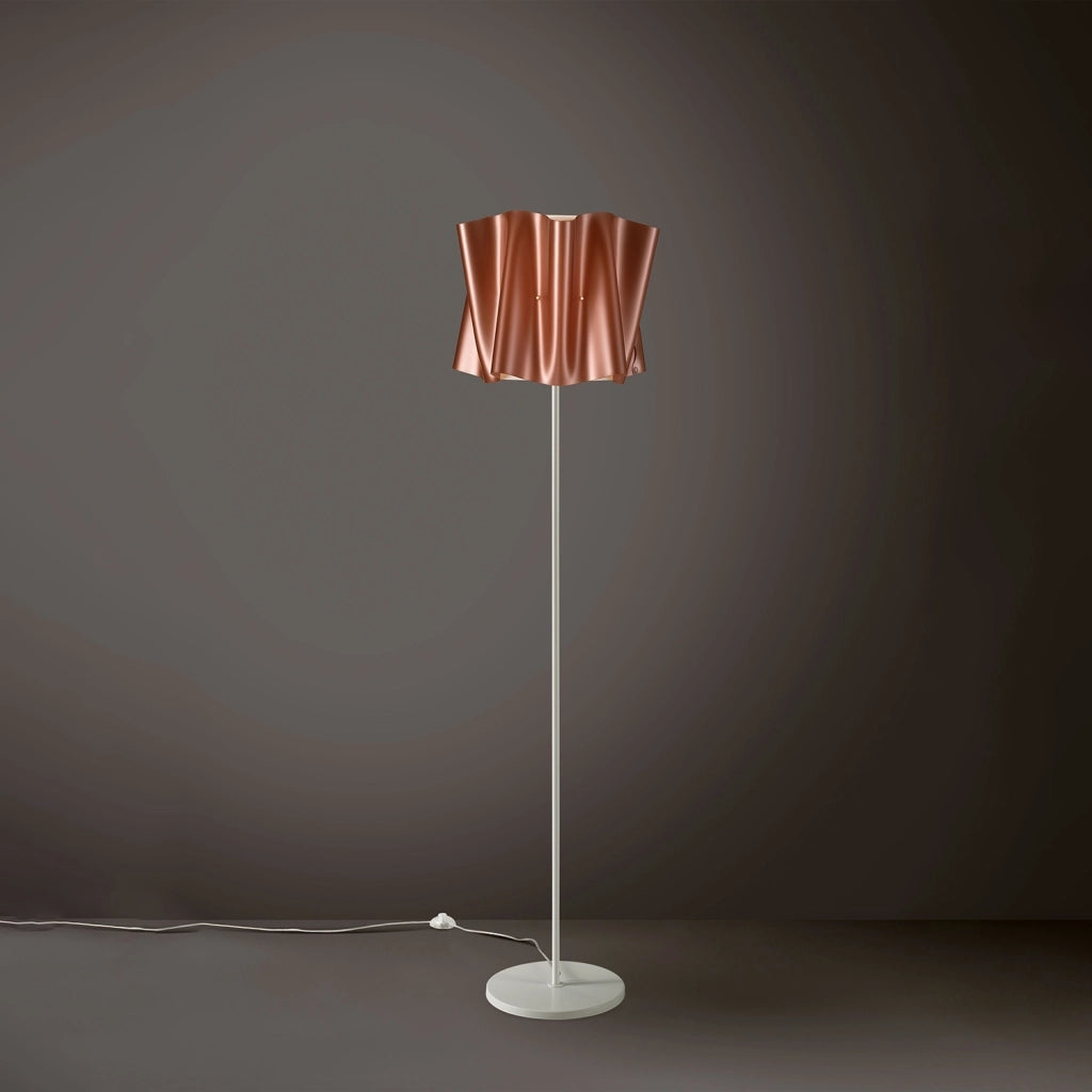 Piantana Moderna Folio Polilux ® Rame E Metallo 1 Luce E27