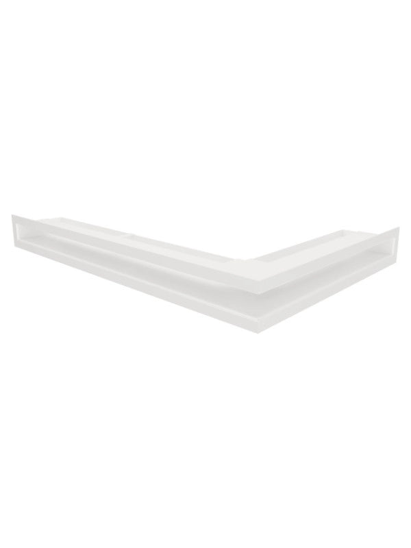 Griglia di ventilazione Angolare per camino 60x600x400 - Loft Angle sinistra bianca