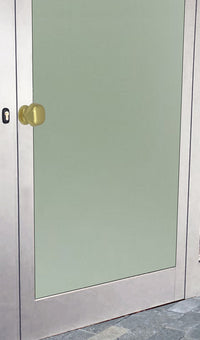 Pomolo fisso per porta SAGUATTI 172/60BB in alluminio oro lucido