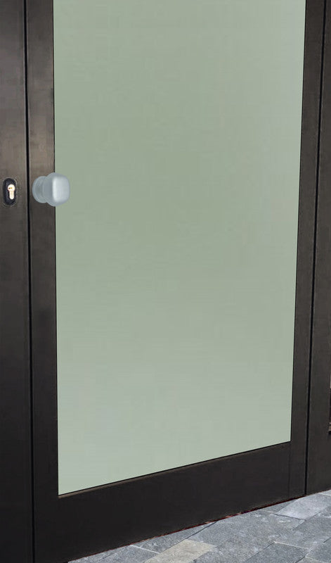 Pomolo fisso per porta SAGUATTI 172/60EB in alluminio argento satinato