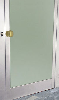 Pomolo fisso per porta SAGUATTI 172/60FB in alluminio oro satinato