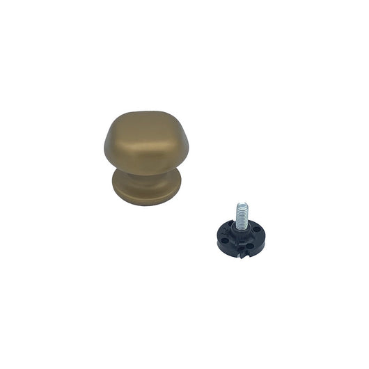 Pomolo fisso per porta SAGUATTI 172/60GB in alluminio bronzo satinato