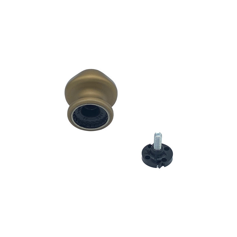 Pomolo fisso per porta SAGUATTI 172/60GB in alluminio bronzo satinato