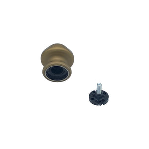 Pomolo fisso per porta SAGUATTI 172/60GB in alluminio bronzo satinato