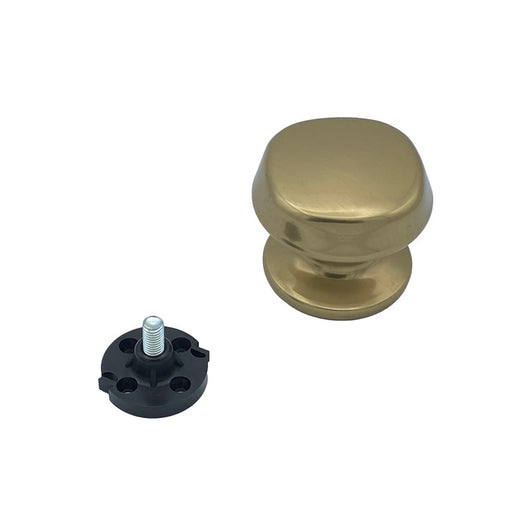 Pomolo fisso per porta SAGUATTI 172/70CB in alluminio bronzo lucido