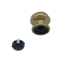 Pomolo fisso per porta SAGUATTI 172/70CB in alluminio bronzo lucido