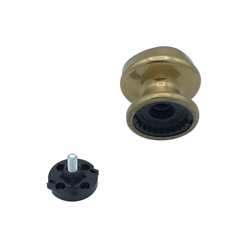 Pomolo fisso per porta SAGUATTI 172/70CB in alluminio bronzo lucido