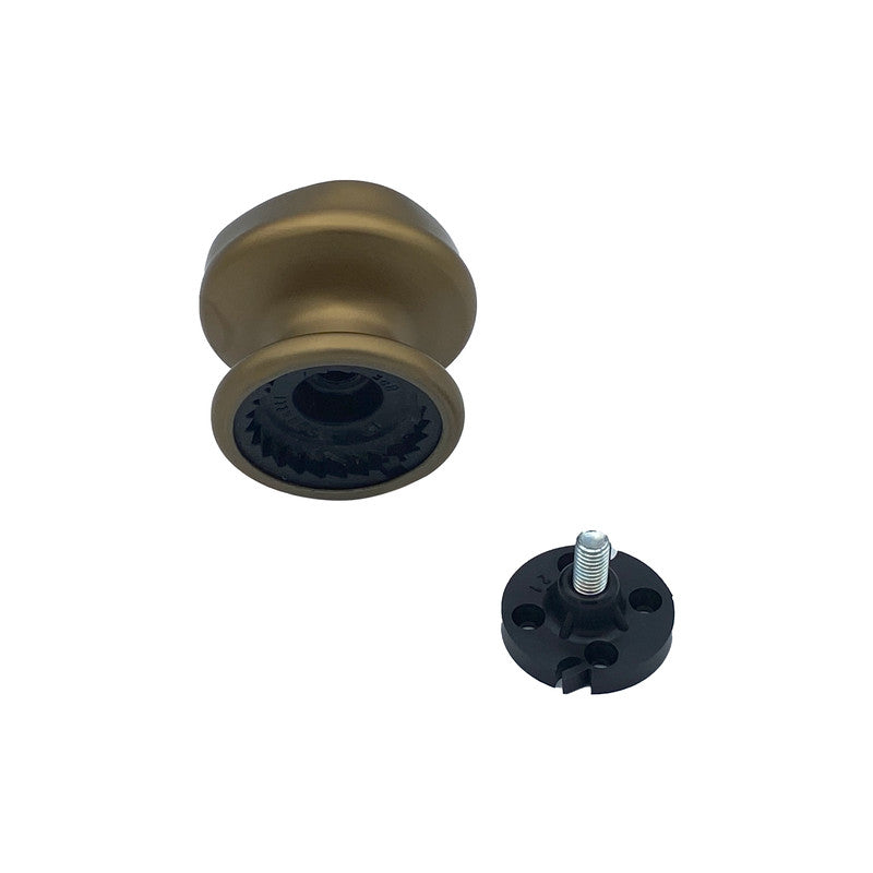 Pomolo fisso per porta SAGUATTI 172/70GB in alluminio bronzo satinato