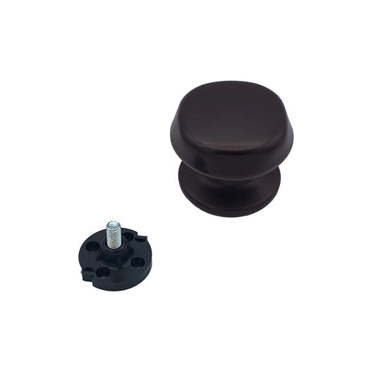 Pomolo fisso per porta SAGUATTI 172/70IB in alluminio marrone opaco