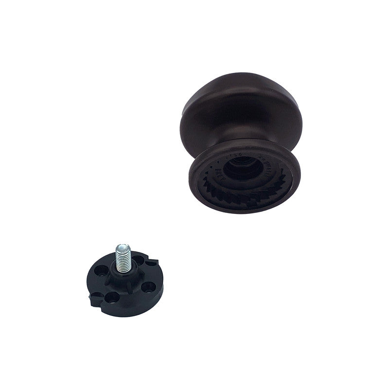 Pomolo fisso per porta SAGUATTI 172/70IB in alluminio marrone opaco