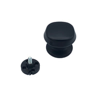 Pomolo fisso per porta SAGUATTI 172/70ZB in alluminio nero opaco