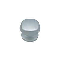 Pomolo fisso per porta SAGUATTI 172/70EB in alluminio argento satinato