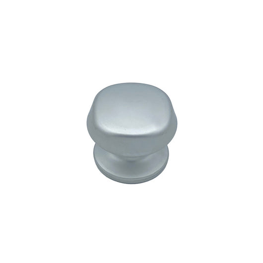 Pomolo fisso per porta SAGUATTI 172/70EB in alluminio argento satinato