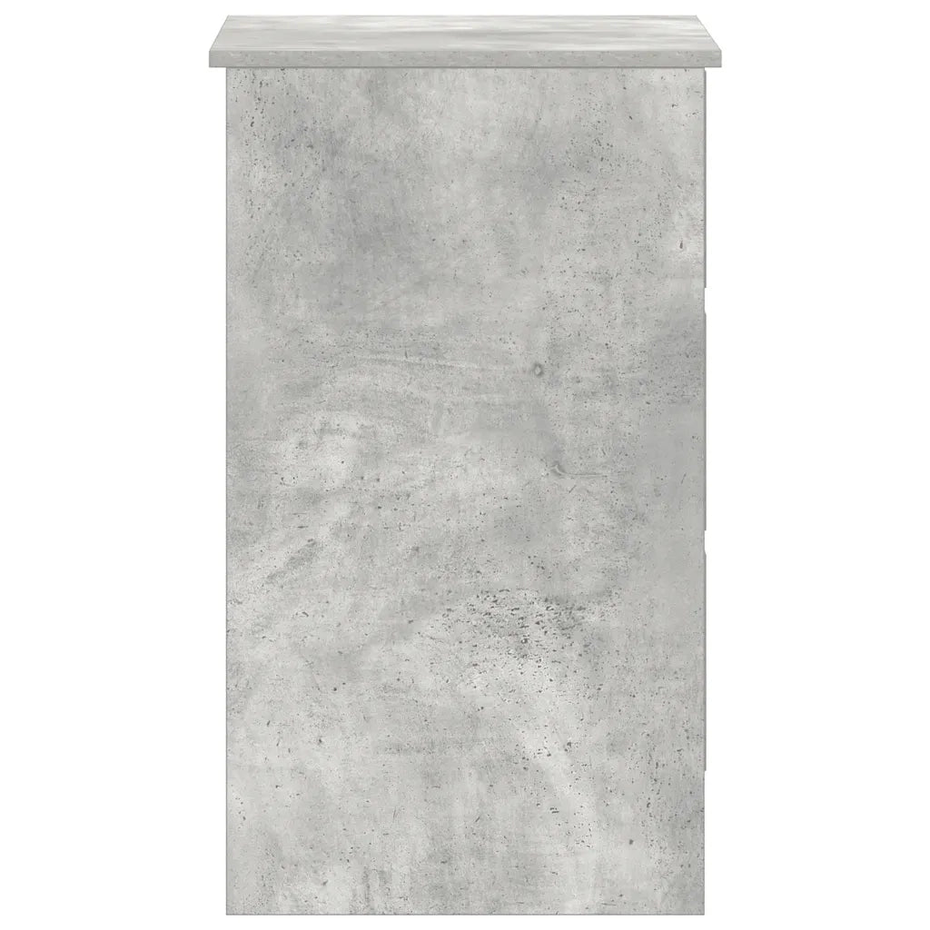Scrivania-Scrivanie per ufficio e studio-Scrittoio Grigio Cemento 90x45x76 cm in Legno Multistrato