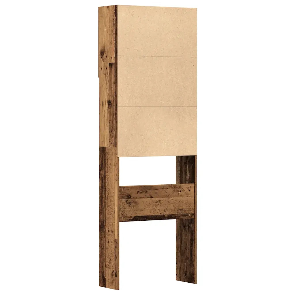 Mobile Lavatrice Legno Antico 64x24x190 cm in Legno Multistrato