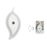 Trade Shop - Luce Notturna A Led Forma Foglia Luce Bianca Lampada Per Camera Corridoio Dt2194 -