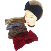 Trade Shop - Fascia Elastica Lana Paillettes Annodata Retro Ferma Capelli Tessuto Accessori -