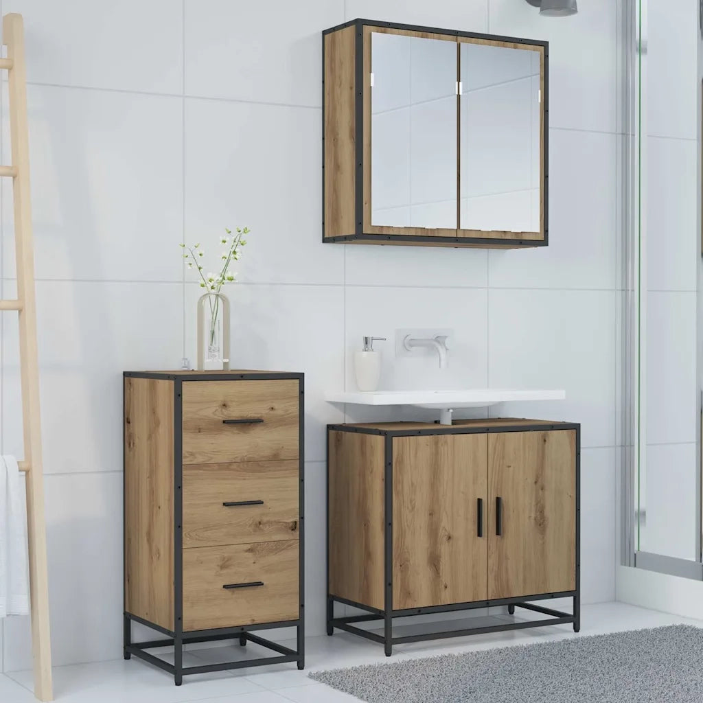 Credenza | Madia | Buffet da pranzo | Armadio da pranzo Rovere artigianale 35.5 x 35 x 76 cm