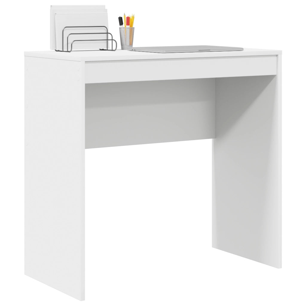 Scrivania Scrittura Bianca MDF 80 x 40 x 76 cm Semplice