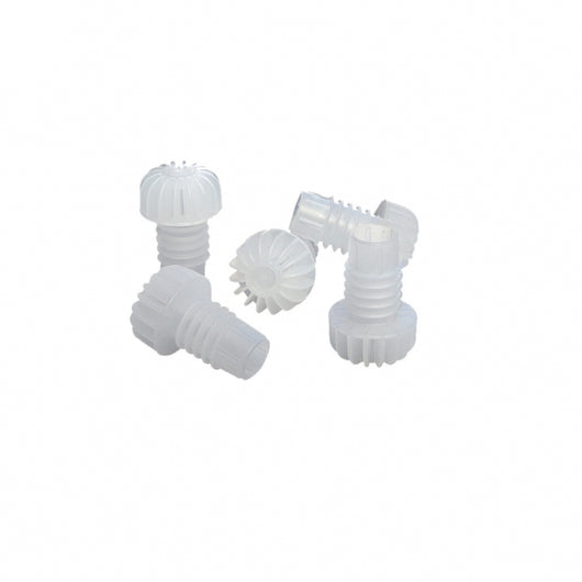 Tappi lunghi alettati in plastica sterilizzata 100 pz bottiglia spumante vino