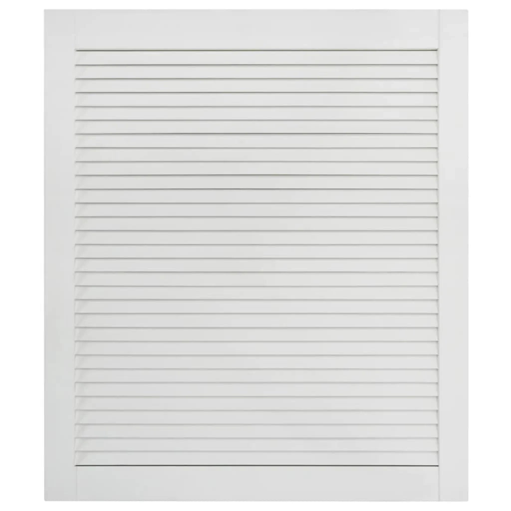Porta a persiana in legno massello di pino 61,5x49,4 cm bianca 02_0003882