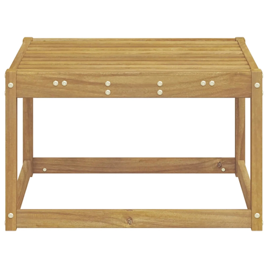 Poggiapiedi da esterno Legno di Acacia Massello Bianco 901452