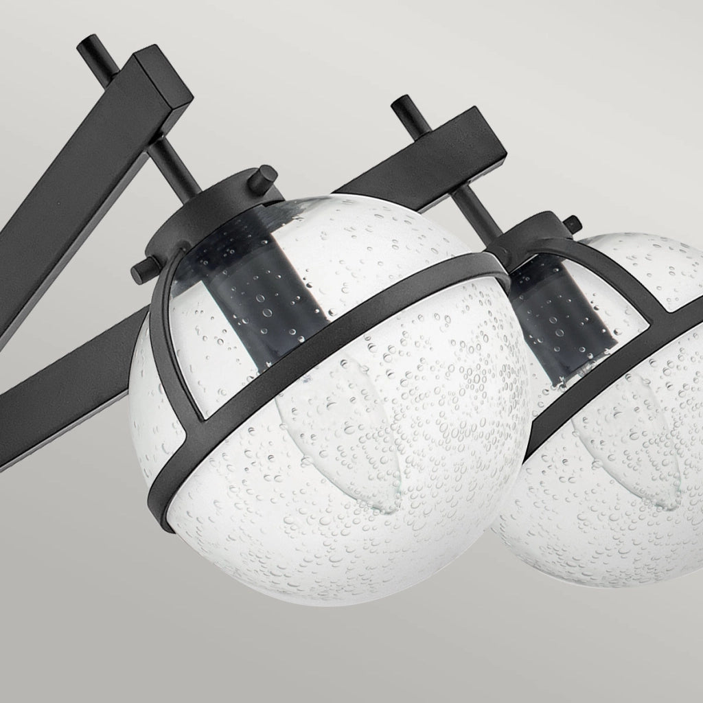 Lampada sospesa Hinkley Hollis nera Ø81cm 5xE14 IP44