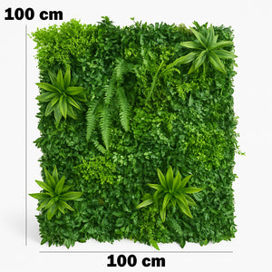 Pannello Decorativo Verde Bosco da Muro Parete 100x100 cm per Interni e Esterni