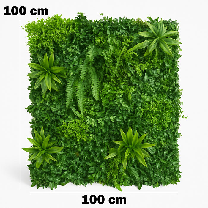 Pannello Decorativo Verde Bosco da Muro Parete 100x100 cm per Interni e Esterni