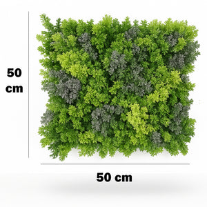 Set 6 Pannelli Decorativi Arredo Interni e Esterni Lichene da Muro Parete 50x50cm