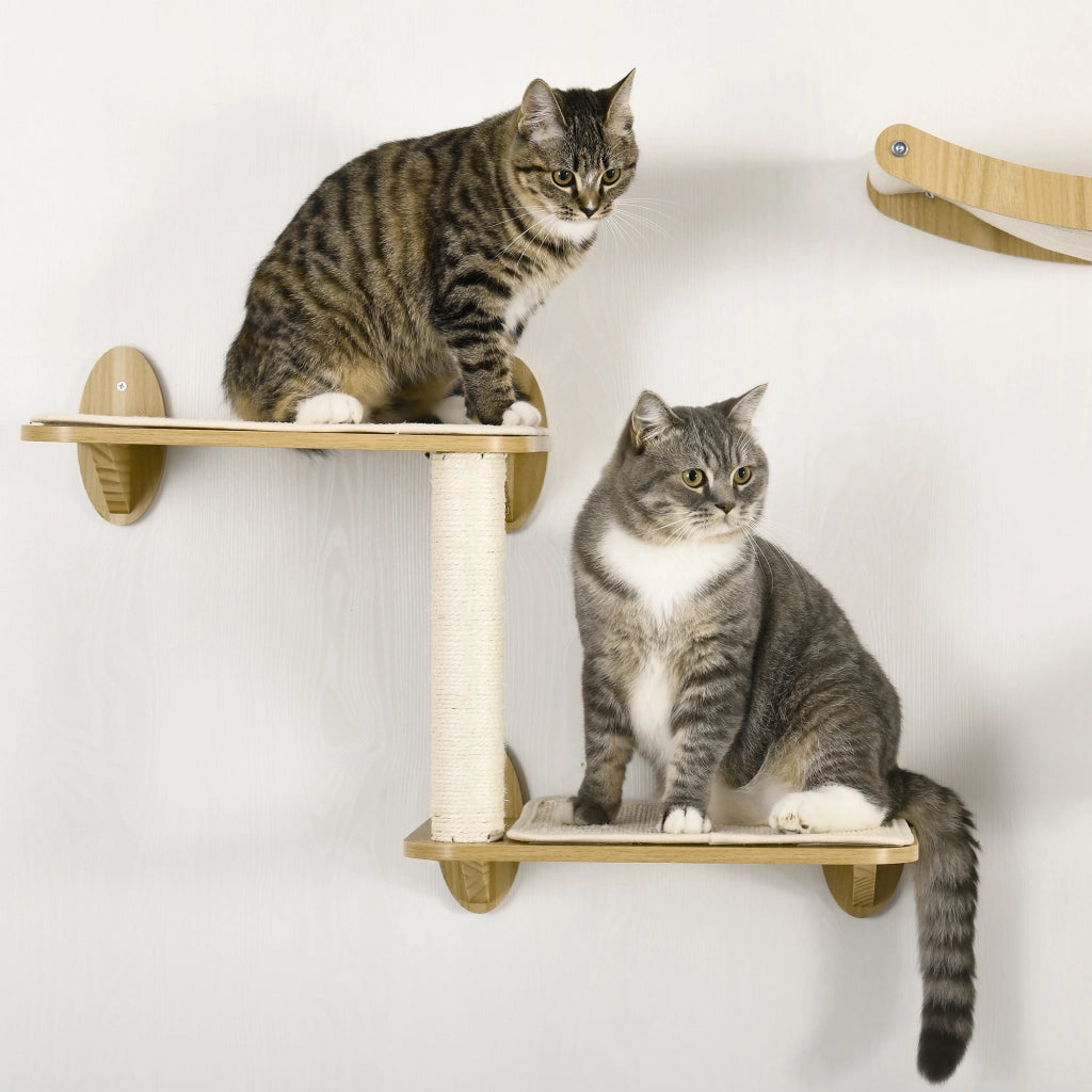 Letto per Gatti con Scaffale Amaca e Tiragraffi ¨C zephmum ¨C Roble