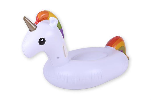 UNICORNO GONFIABILE 0,2MM CON FANTASIA ARCOBALENO MATERIALE IN PVC 145X95X85 CM OKX