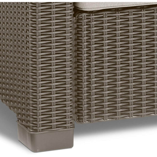 Divano da Esterno Keter California 2 Posti in Resina Colore: Cappuccino