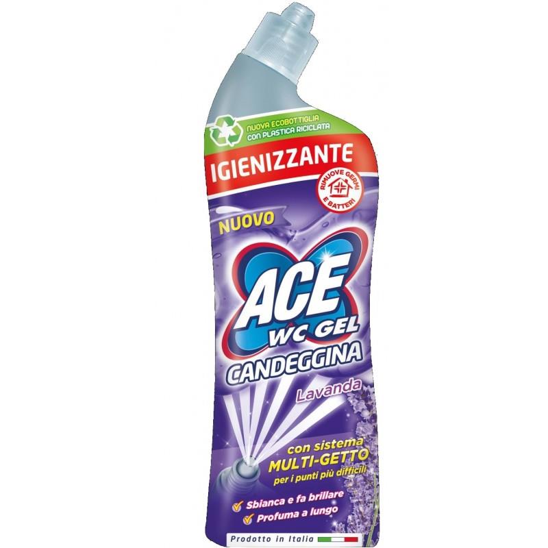 ACE WC GEL CANDEGGINA ALLA LAVANDA CON SISTEMA MULTI-GETTO PER I PUNTI PIÙ DIFFICILI  X2 700 ML