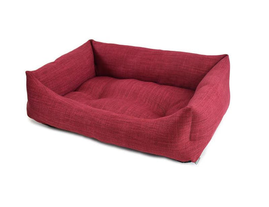 CUCCIA MORBIDA PER CANI IN TESSUTO 45X60 CM DA ARREDAMENTO CON BORDI ALTI E COMODO CUSCINO COLORI ASSORTITI