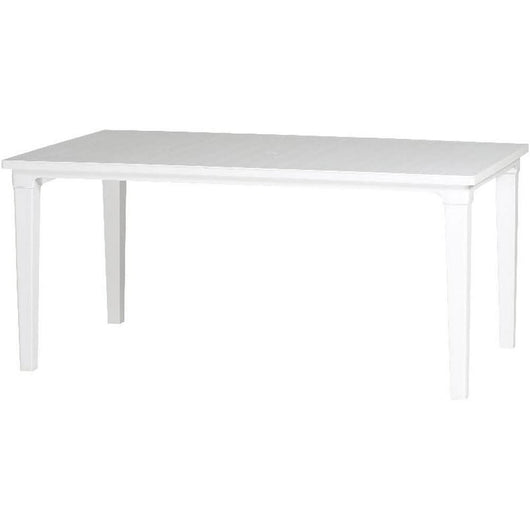 Tavolo da Esterno Keter Futura in Resina con Foro Ombrellone Colore: Bianco