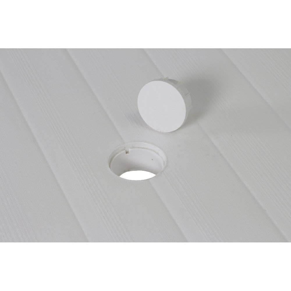 Tavolo da Esterno Keter Futura in Resina con Foro Ombrellone Colore: Bianco