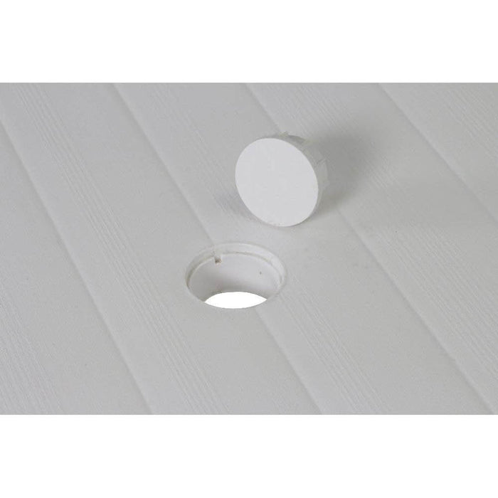 Tavolo da Esterno Keter Futura in Resina con Foro Ombrellone Colore: Bianco