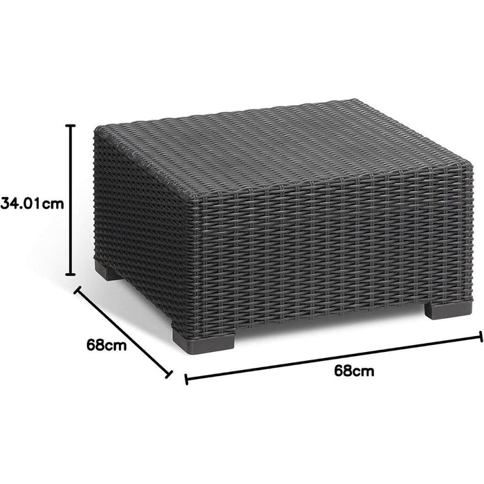 Tavolino da Esterno Keter California in Resina Colore: Grafite