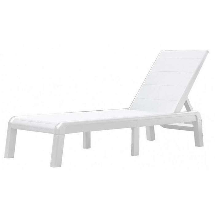 Lettino Prendisole Keter Formentera per Piscina Terrazza Colore: Bianco