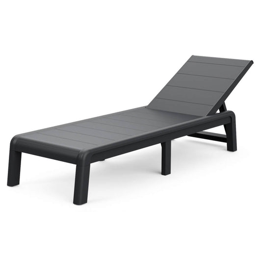 Lettino Prendisole Keter Formentera per Piscina Terrazza Colore: Grafite