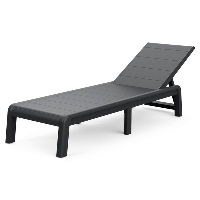 Lettino Prendisole Keter Formentera per Piscina Terrazza Colore: Grafite
